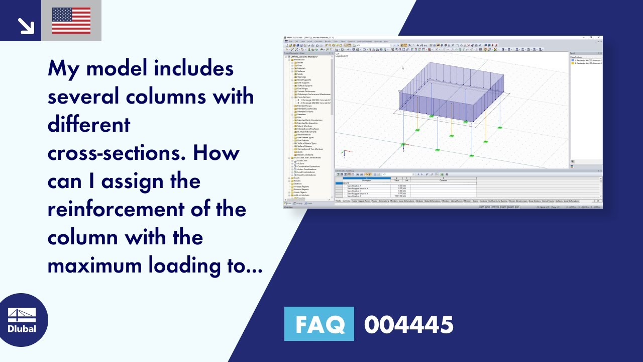 [EN] FAQ 004445 | My model includes several columns with different cross-sections. ...