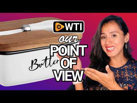 Ceramic Butter Dish with Lid and Knife for Countertop - WTI product video review