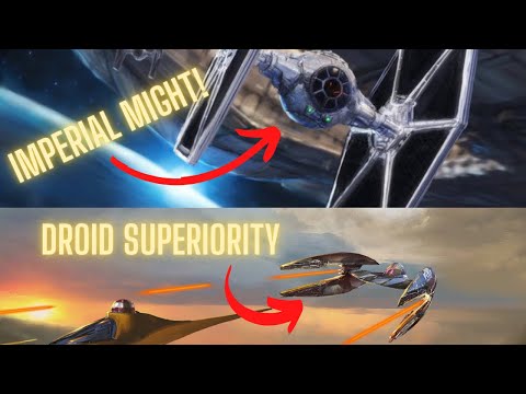 Vulture Droids vs TIE Fighters! Head to Head