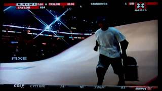 19 year-old Adam Taylor crazy X-games big air run