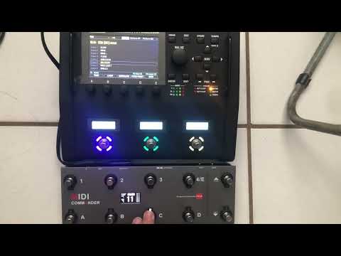 Fractal Fm3 and MeloAudio MIDI Commander with 7 scene option. #fractal #fm3 #multieffect