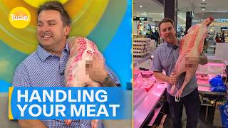 Butcher goes viral for getting hands on with lamb | Today Show Australia