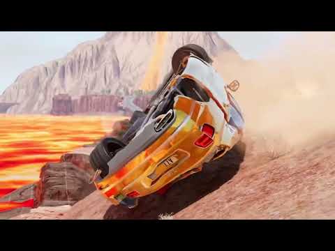 Cars vs Loop Bridge but The Floor is Lava – BeamNG.Drive