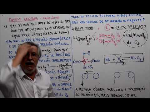 Aula 016.5 - Pressão Barométrica  e Altitude - FUVEST 2a Etapa 2018