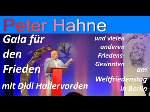 Peter Hahne mit Dieter Hallervorden u.a. bei der "Gala für den Frieden"
