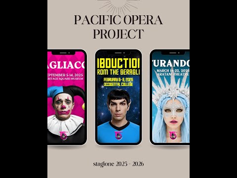 operaclassica: stagione 2025 - 2026 del pacific opera project di Los Angeles, America
