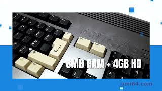 Awesome Gun Metal Black Keyboard Amiga A1200