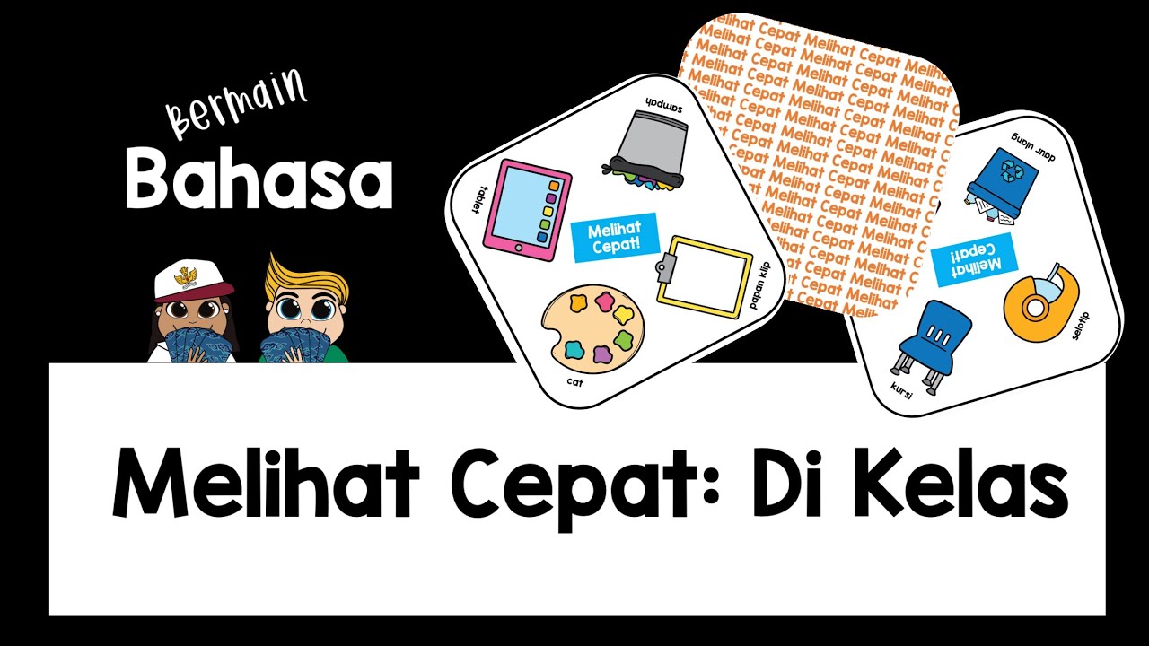 🇮🇩 Classroom Objects Melihat Cepat Verbal Game Indonesian