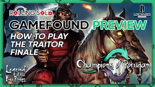 Champions of Rokugan | GameFound Preview | Solo Playthrough | Act 2: The Traitor | Finale