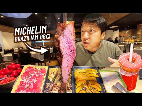 Trying MICHELIN Fogo de Chão Brazilian BBQ Steakhouse BUFFET IN Brazil & it's VERY Different
