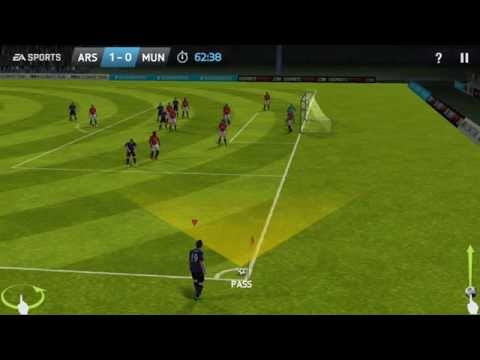 FiFa 14 android gameplay (Arsenal vs  Manchester United)