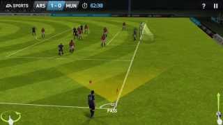 FiFa 14 android gameplay (Arsenal vs  Manchester United)