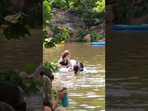 The watering hole!  Bring an inner tube!