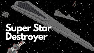 I built the Super Star Destroyer from Star Wars The Empire Strikes Back in Minecraft!