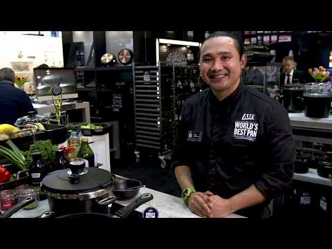 Chef Celso Defensor Jr. cooks live at Ambiente 2019