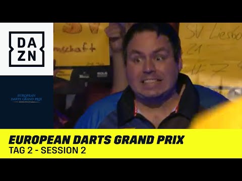 Lewis, Schindler & Co. wollen ins Achtelfinale: European Darts Grand Prix - Tag 2 - Session 2 | DAZN