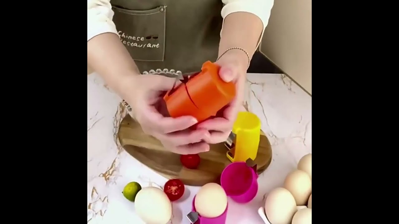 Kitchen Gadgets Egg Cracking Tool Handheld Egg Slicer