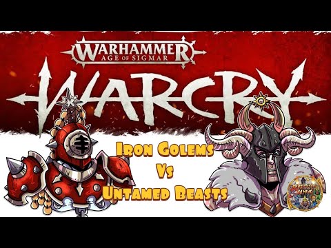 Age of Sigmar Warcry Battle Report: Iron Golems vs Untamed Beasts