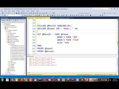Advanced Databases Simple Case Structure Sql Server
