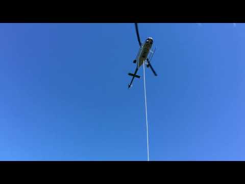 Helicopter Surveying 4. Long line Zodiak boat