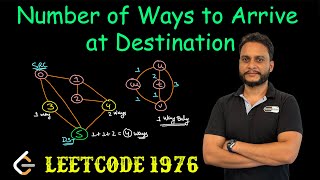YouTube video 'Number of Ways to Arrive at Destination | Leetcode 1976'