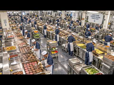 How The Kitchen Works On The Largest US AIRCRAFT CARRIER