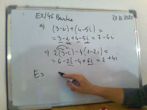 Exercitii - forma algebrica a unui numar complex
