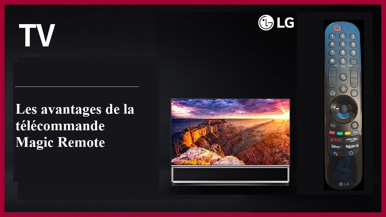 LG Télécommande pour TV UHD, OLED, QNED, Frame Series video thumbnail
