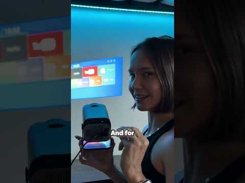 Portable Projector, HY320 Mini Projector with WiFi and Bluetooth