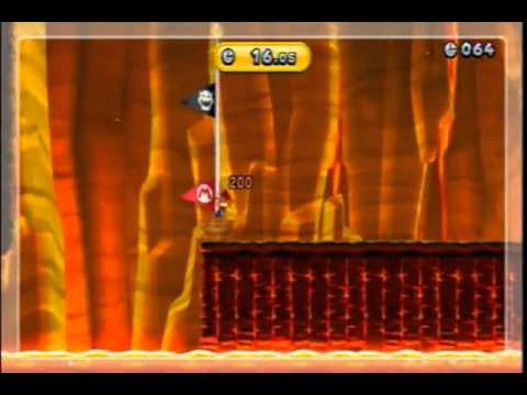 New Super Mario Bros. U - Three Legged Lava Race - 16.05s