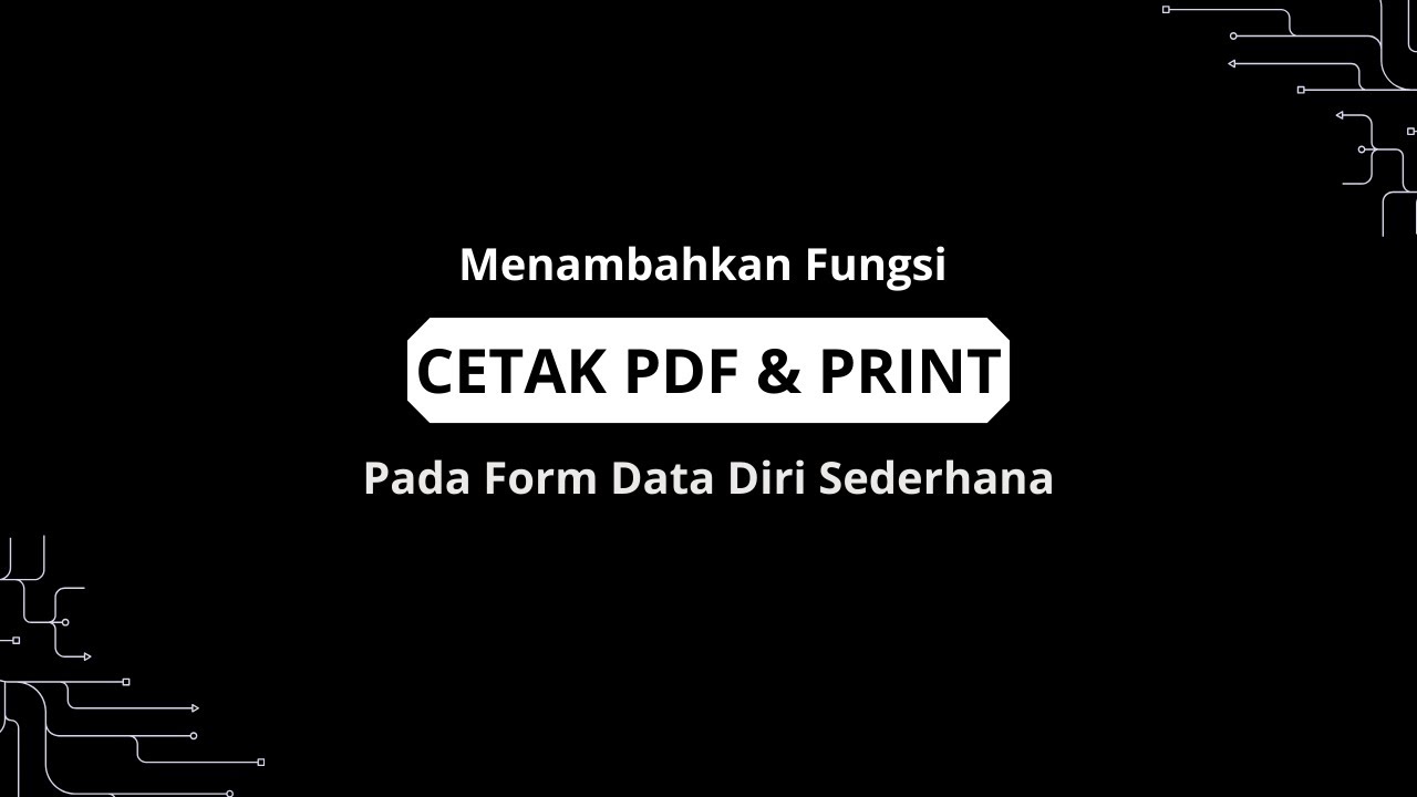 Tutorial Menambahkan Button Cetak PDF dan Print pada Form Data Diri Sederhana di Java Netbeans