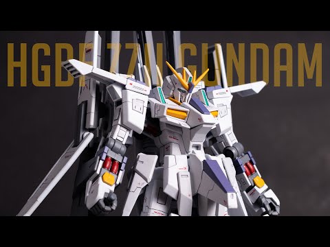 CLEAN AND MINIMALIST! HGBF ZZII (Double Zeta Two) Gundam Custom Build Video