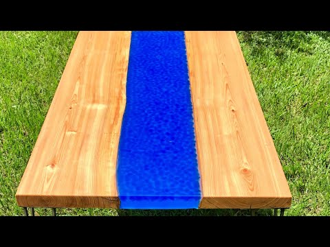 Epoxy river rock table deals