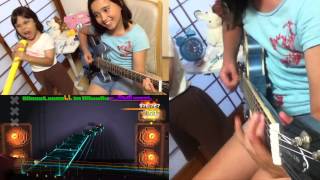 ROCKSMITH Audrey (10yrs old) Plays Guitar - War Ensemble - Slayer - 97% ロックスミス