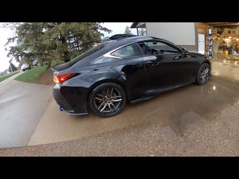 Installed RSR SUPER DOWNS and DELETED THE MUFFLER on LEXUS RC350 AWD