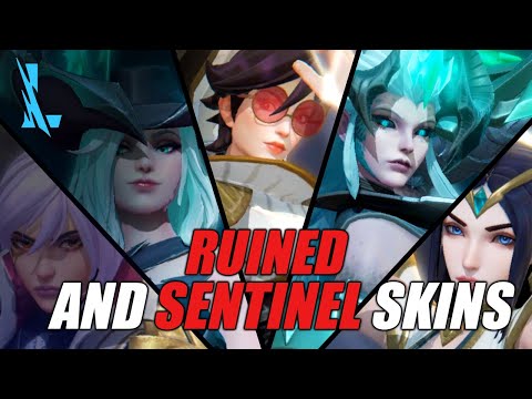 Wild Rift - All Sentinel And Ruination Skins Spotlight
