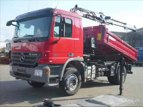Mercedes Benz 1841 tipper with crane by Golec Nutzfahrzeuge GmbH