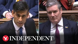 Watch again: Rishi Sunak faces Keir Starmer in PMQs as Tories divided over Brexit deal