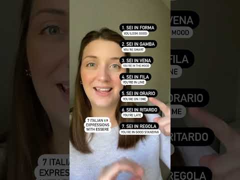 7 Expressions with the verb essere 🇮🇹 #language #learnitalian