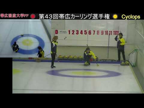 第４３回帯広カーリング選手権　帯広畜産大学FF　- Cyclops