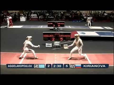 Belfast World Championships 2009 CWS - L16 - Aggelakopoulou GRE v Kirianova RUS