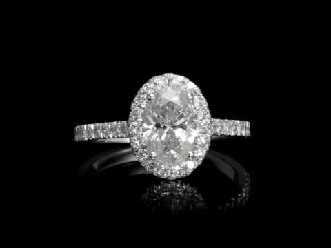 1.65 ct Oval Cut Diamond Engagement Ring