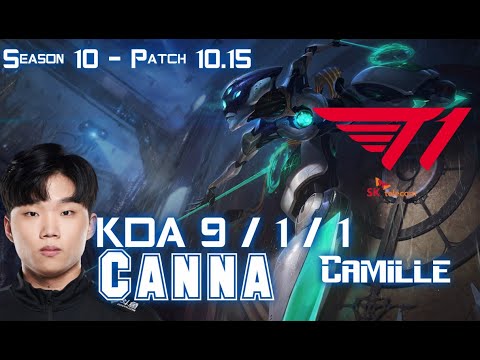 T1 Canna CAMILLE vs WUKONG Top - Patch 10.15 KR Ranked