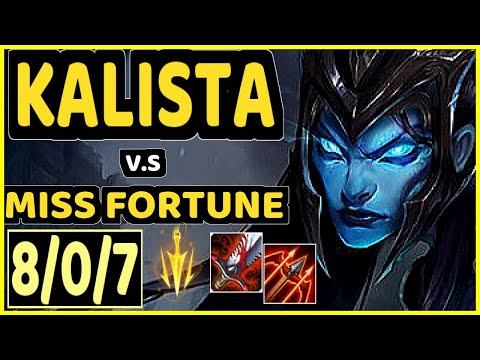 SNEAKY (KALISTA) vs MISS FORTUNE - 8/0/7 KDA BOTTOM ADC CHALLENGER GAMEPLAY - NA