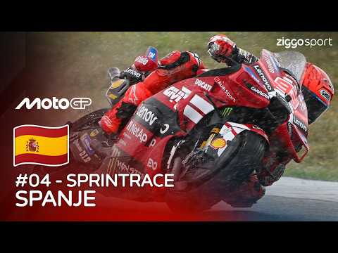 DE REGEN ZET KNOTSGEKKE RACE COMPLEET OP Z'N KOP!! 🥵☔️ | Sprintrace van Spanje | MotoGP 2026