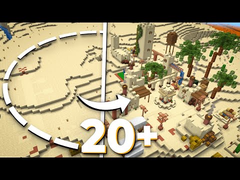 20+ Ways to Improve Your DESERT VILLAGE in Minecraft!