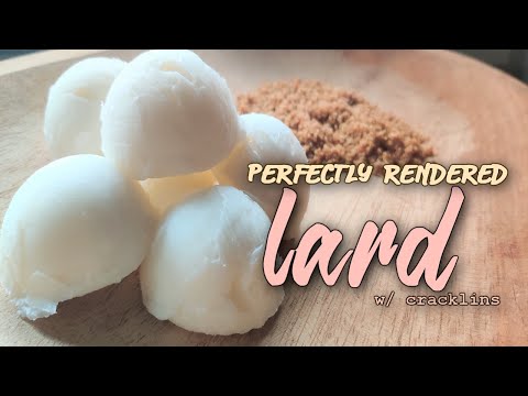 How to properly render lard - Snow White & Odorless