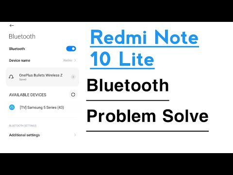 Redmi Note 10 Lite Bluetooth Not Working Problem Solve