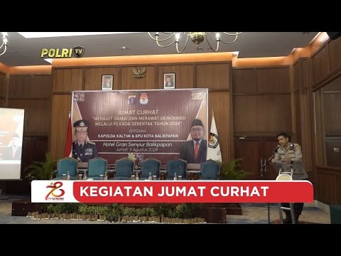 POLDA KALTIM JUMAT CURHAT BAHAS KESIAPAN PILKADA