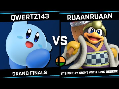 IT’S FRIDAY NIGHT WITH KING DEDEDE - GRAND FINALS - qwertz143 (Kirby) vs RuaanRuaan (Dedede/Kirby)